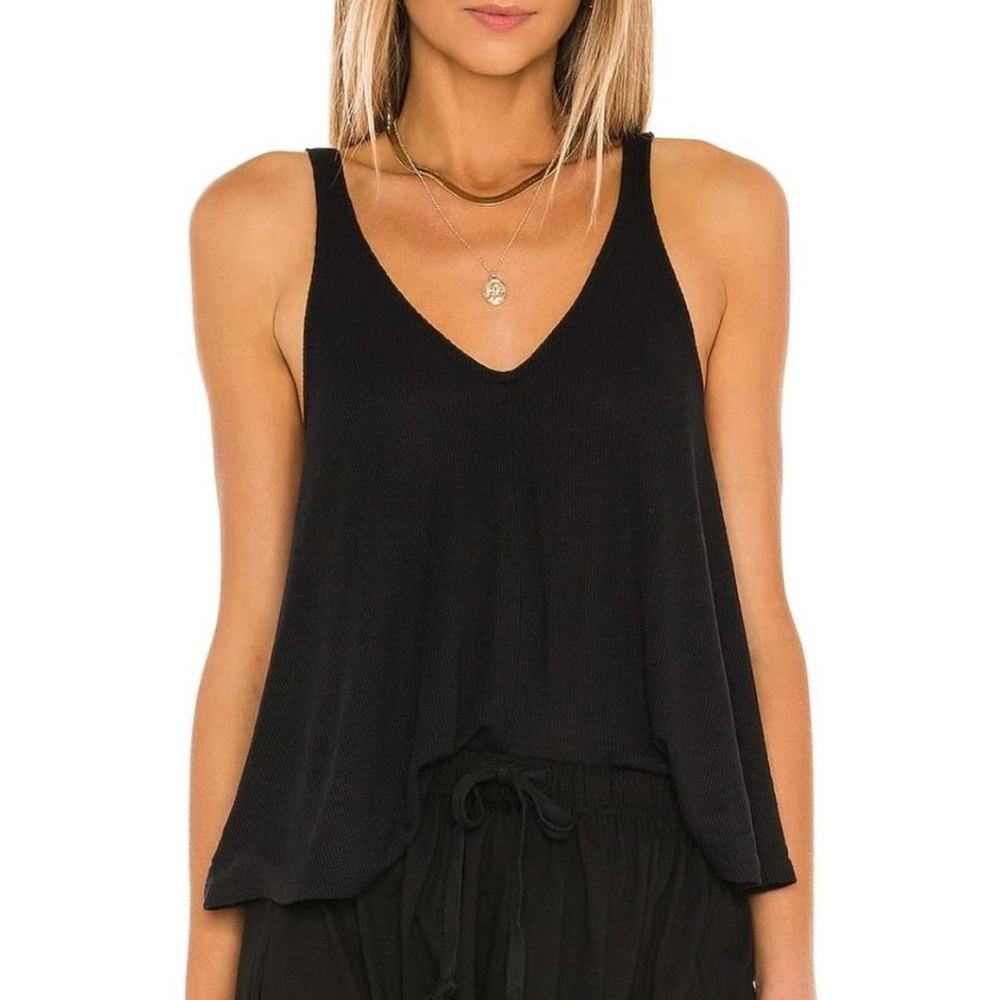 Free People Dani Swing Tank Top in Black - Size XS